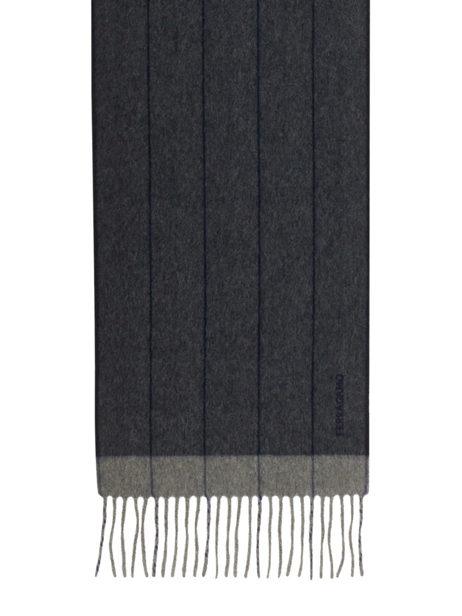 Ferragamo Men Sciarpa In Lana Misto Cashmere FERRAGAMO
