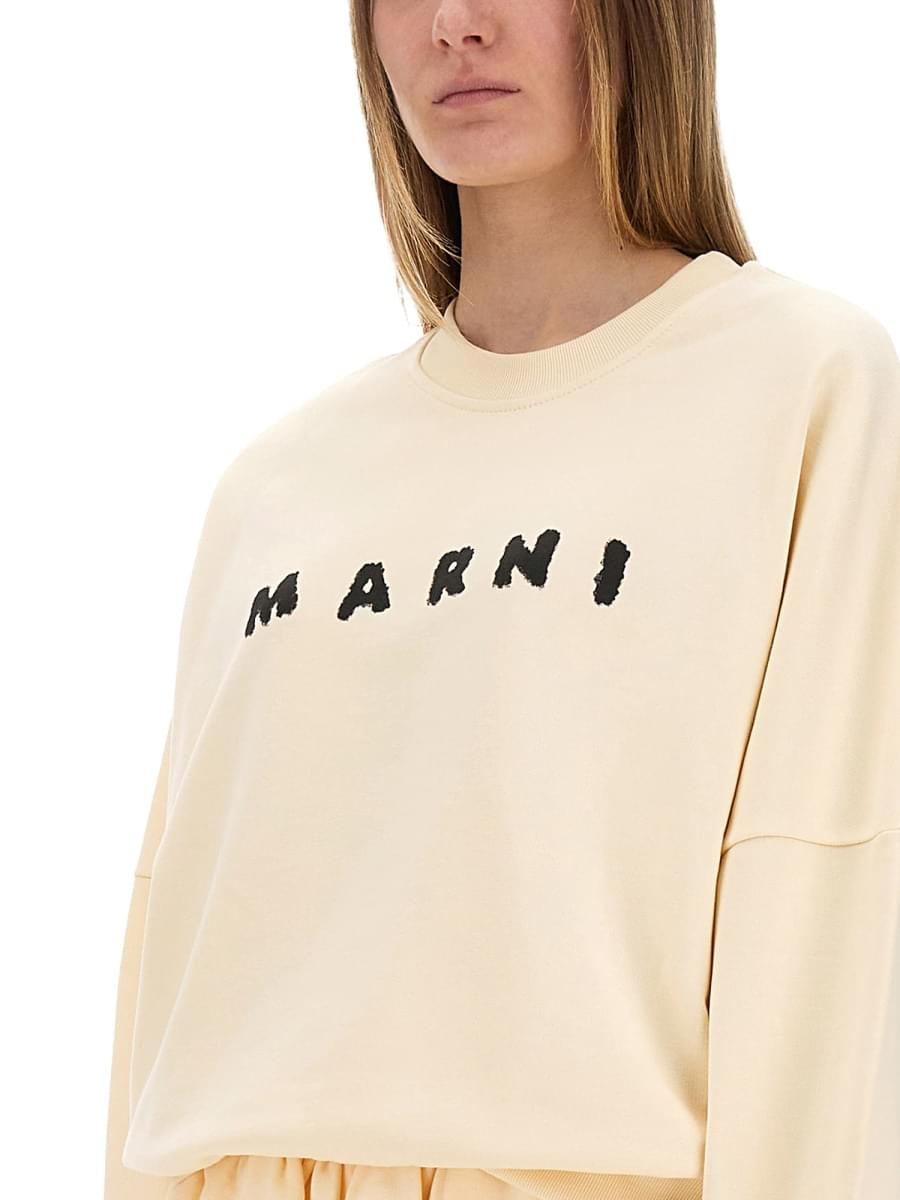Marni Women Cotton Sweatshirt With Print MARNI