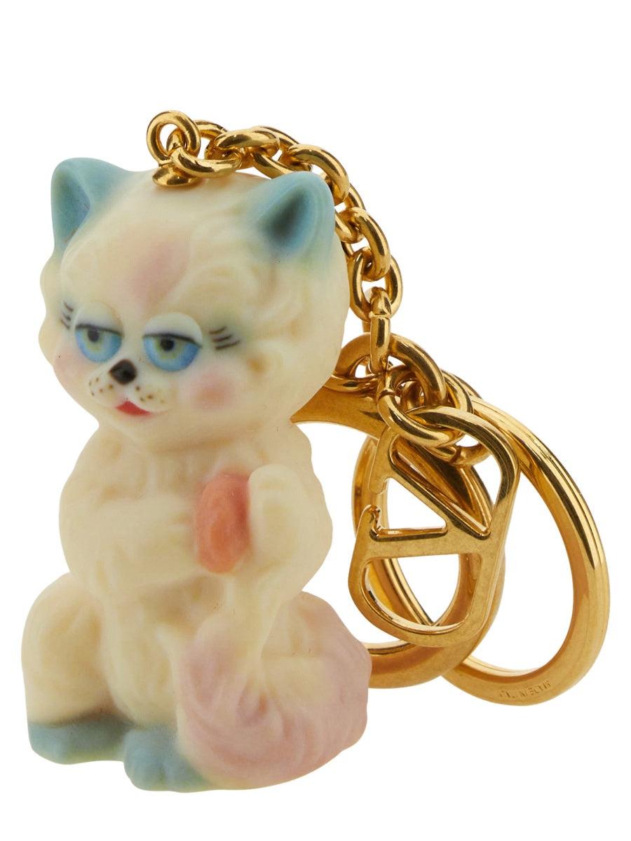 Valentino Garavani Men "Le Chat De La Maison" Keychain VALENTINO GARAVANI