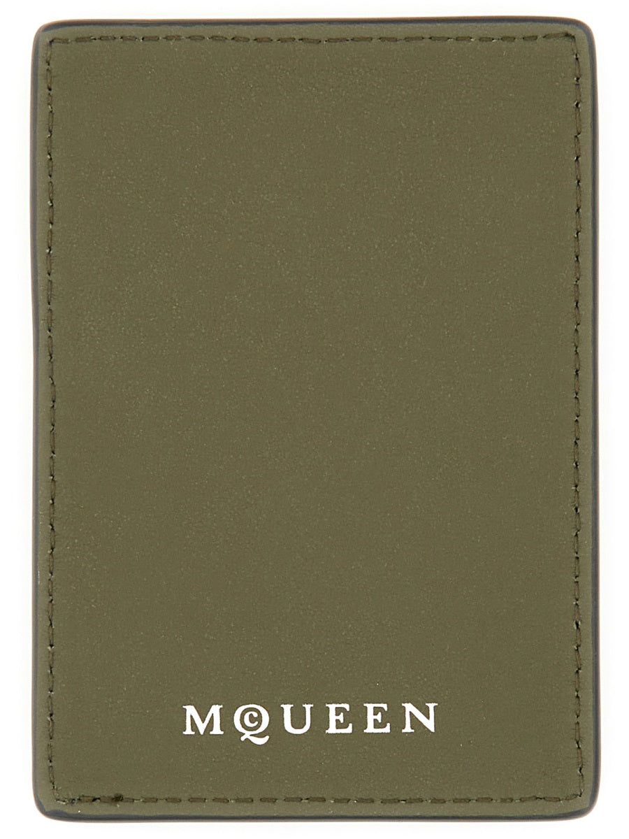 Alexander Mcqueen Men Magnetic Card Holder "Skull" ALEXANDER MCQUEEN