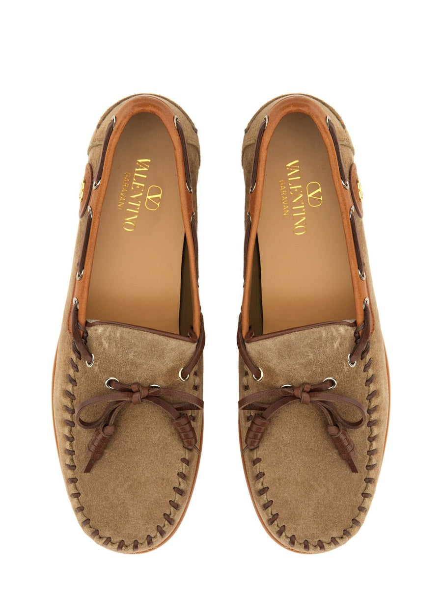 Valentino Garavani Men "Palm Avenue" Boat Moccasin VALENTINO GARAVANI