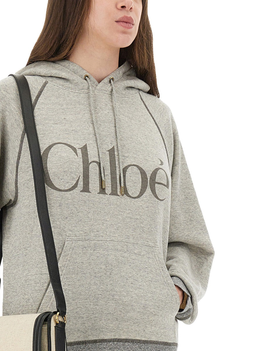 Chloé Women Oversized Logo Hoodie CHLOE