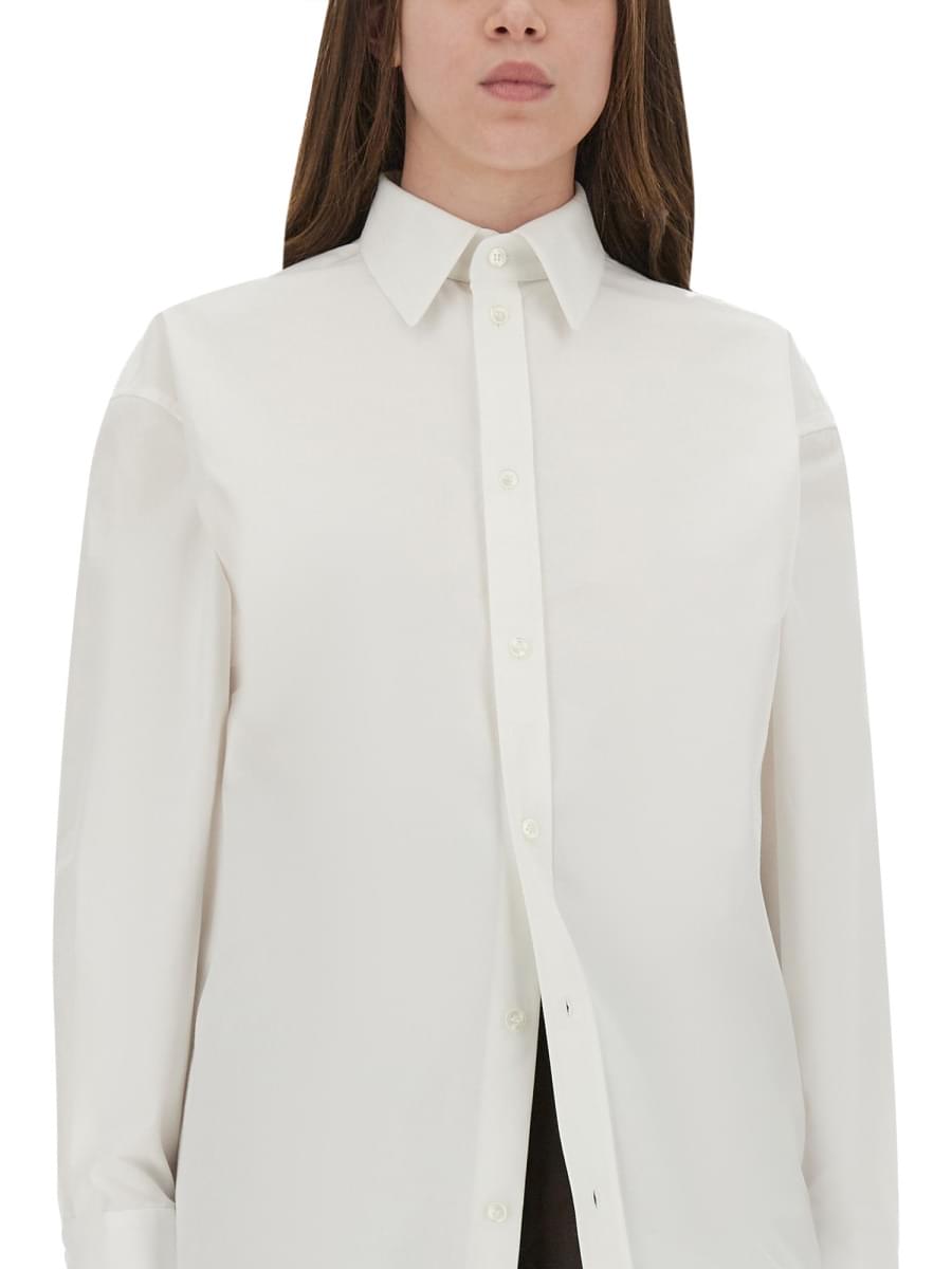 Saint Laurent Women Cassandre Cotton Poplin Shirt SAINT LAURENT
