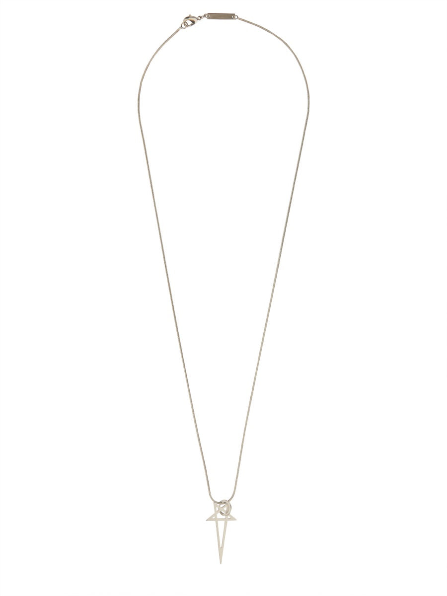 Rick Owens Women Collana "Pentagram Charm" RICK OWENS