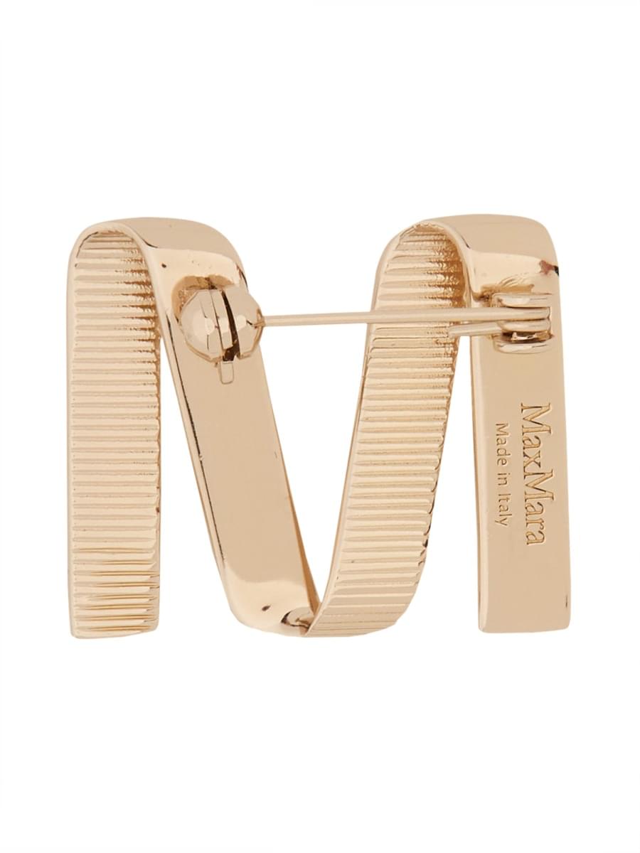 Max Mara Women Brooch With Logo MAX MARA
