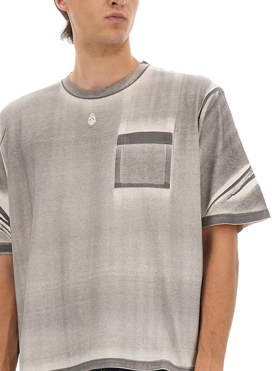 Alexander Mcqueen Men Cropped T-Shirt ALEXANDER MCQUEEN
