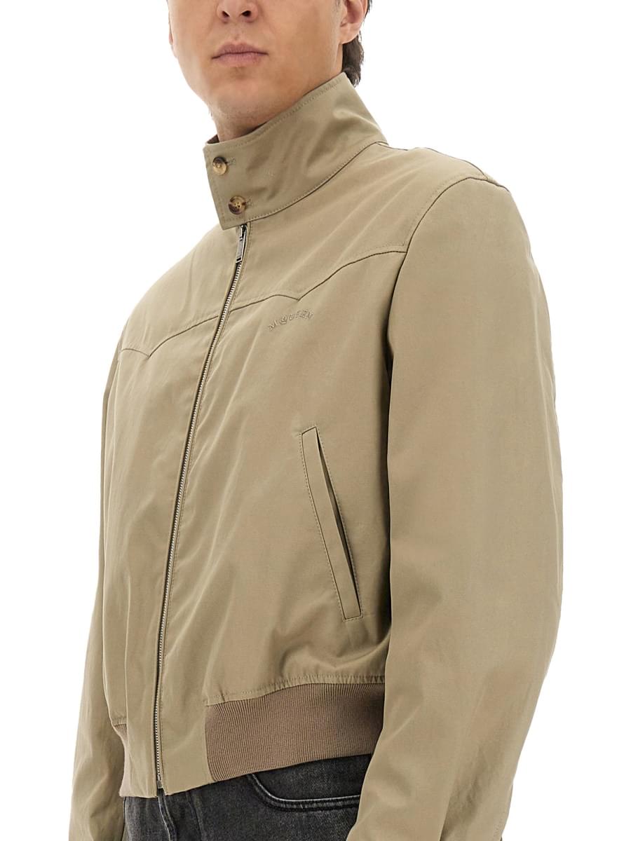 Alexander Mcqueen Men Harrington Cropped Jacket ALEXANDER MCQUEEN