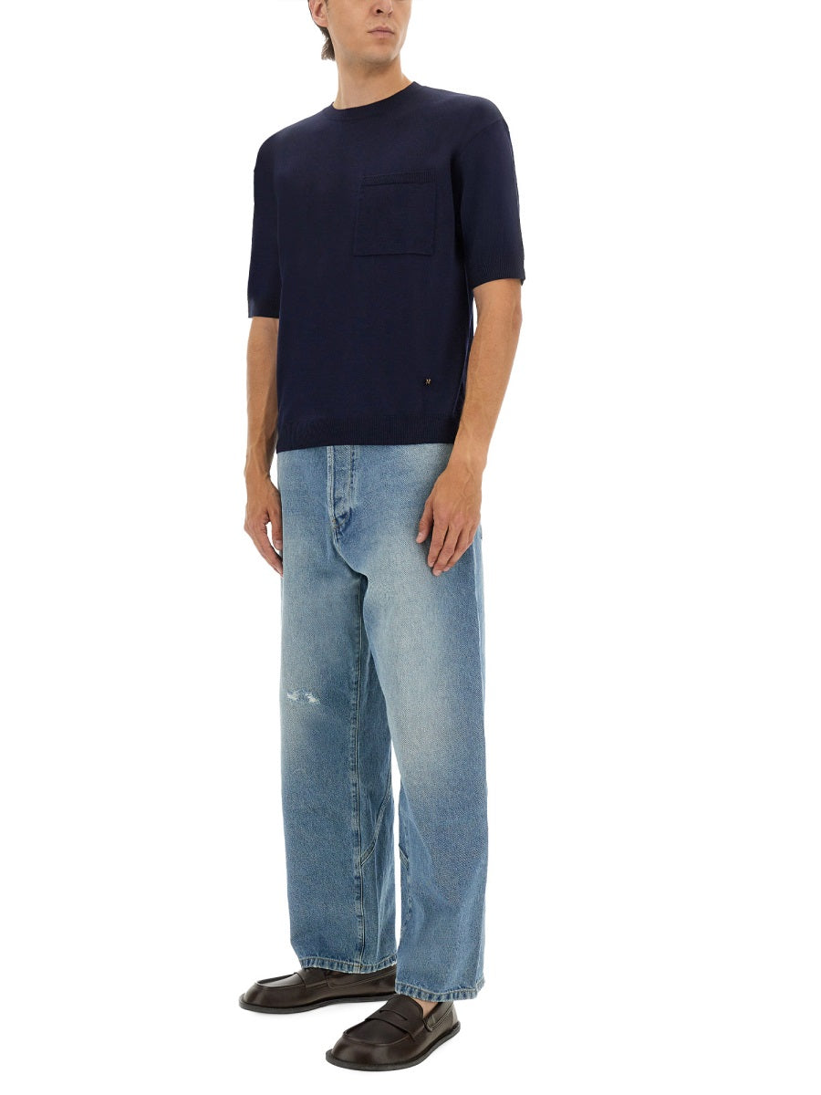 Moschino Men Wool And Silk Sweater MOSCHINO