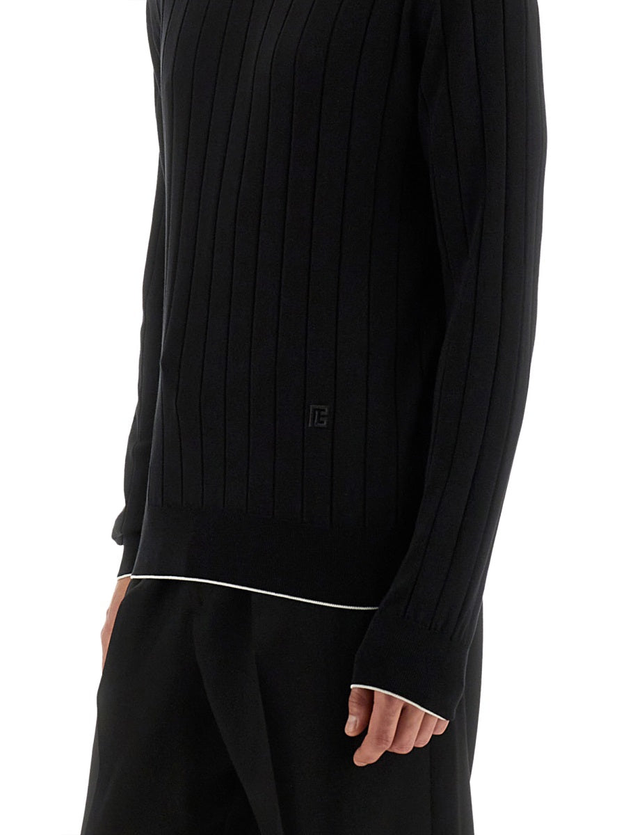 Balmain Men Silk And Cotton Knit BALMAIN
