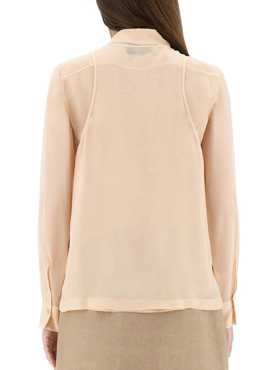 Fendi Women Embroidered Georgette Top FENDI