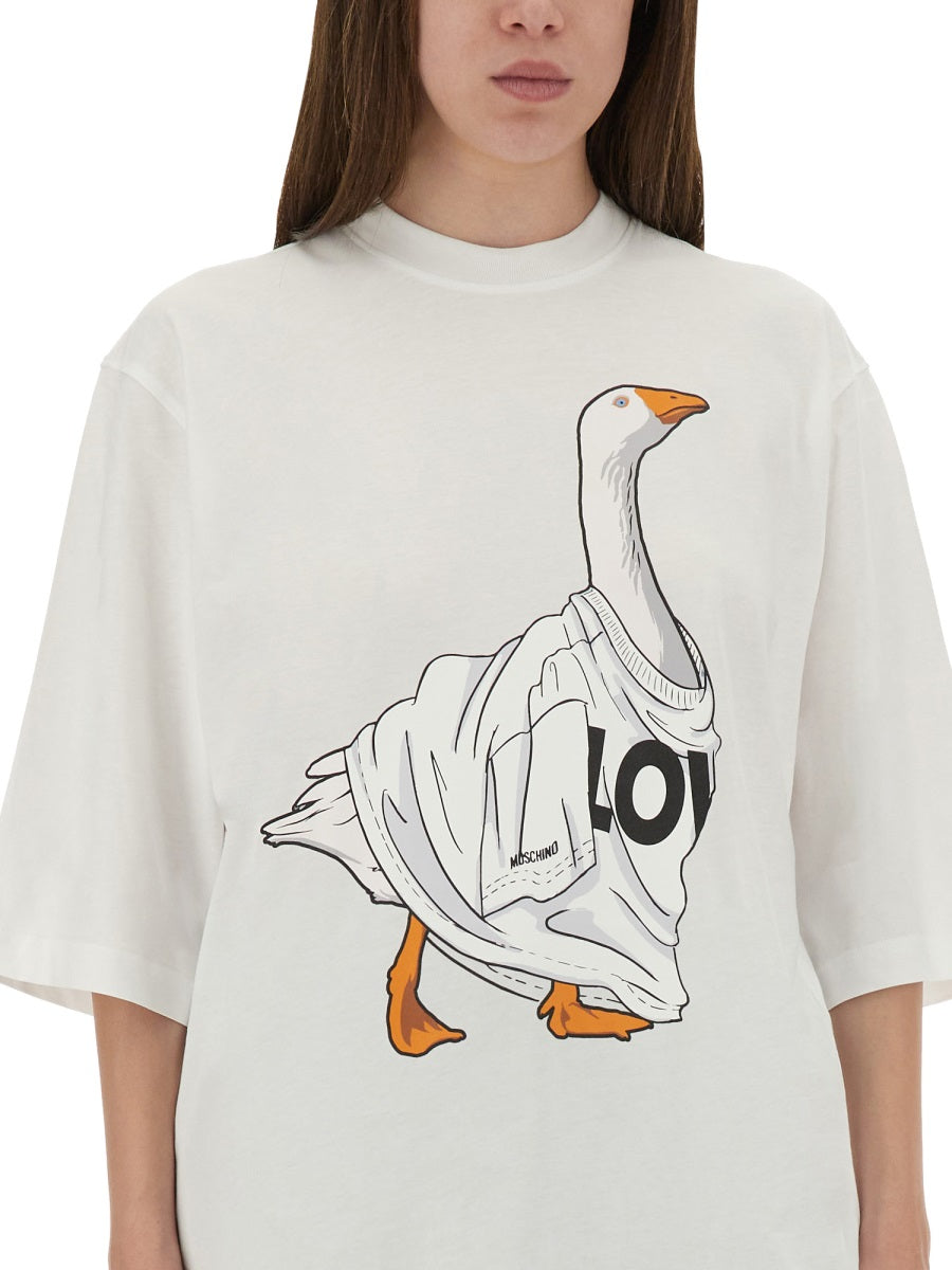Moschino Women "Goose" Jersey T-Shirt MOSCHINO