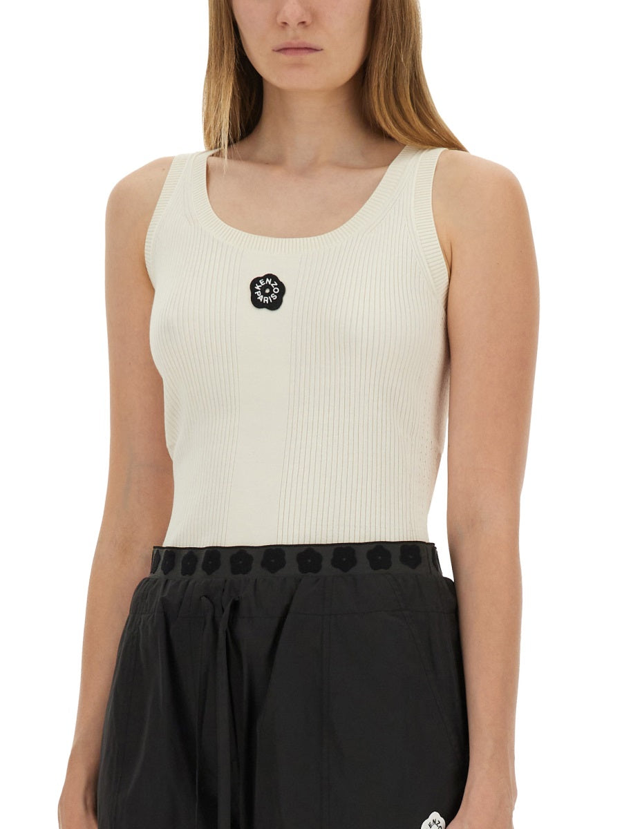 Kenzo Women Tank Top With Embroidery "Boke Flower 2.0" KENZO