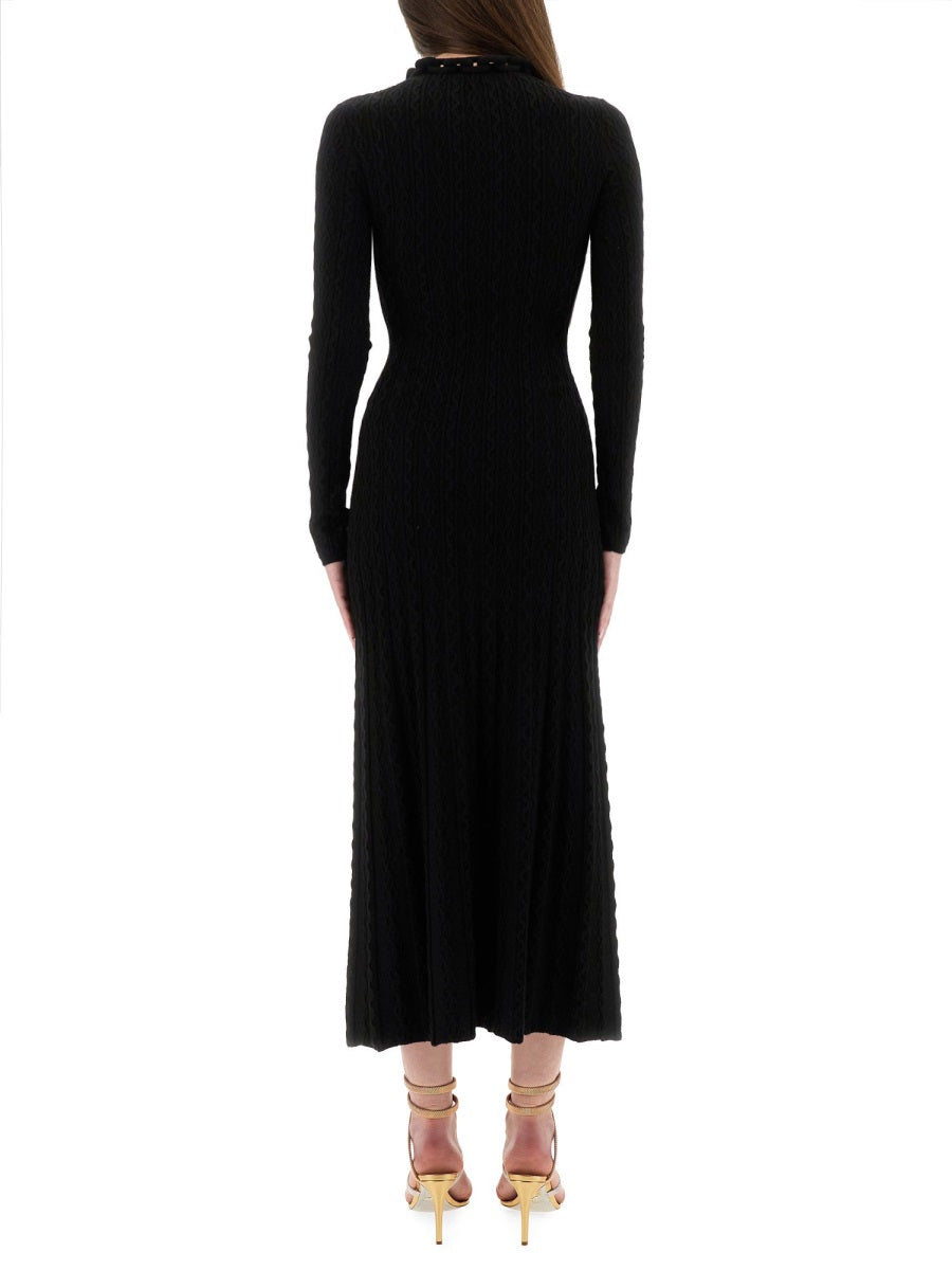 Rabanne Women Long Wool Dress PACO RABANNE
