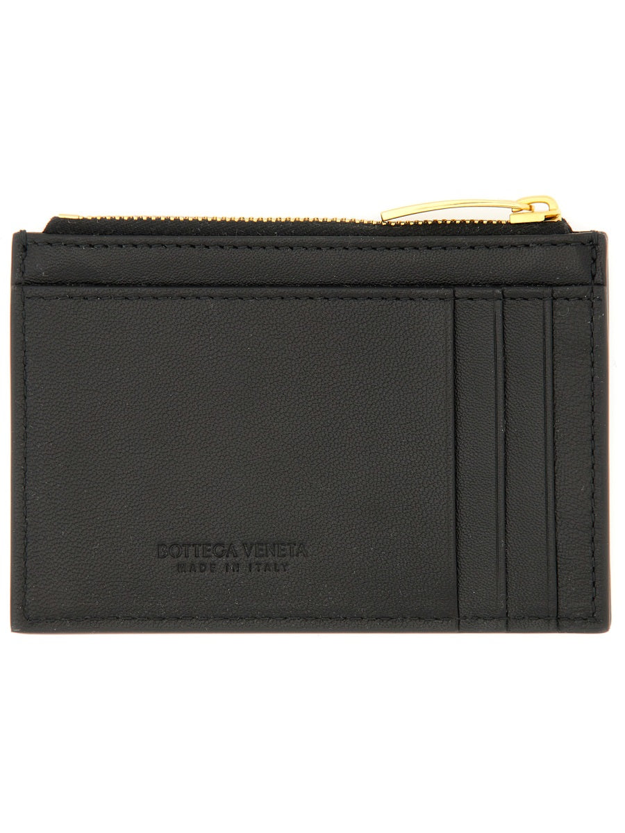 Bottega Veneta Women "Woven" Card Holder With Zipper BOTTEGA VENETA