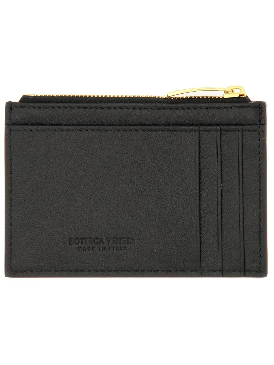 Bottega Veneta Women "Woven" Card Holder With Zipper BOTTEGA VENETA