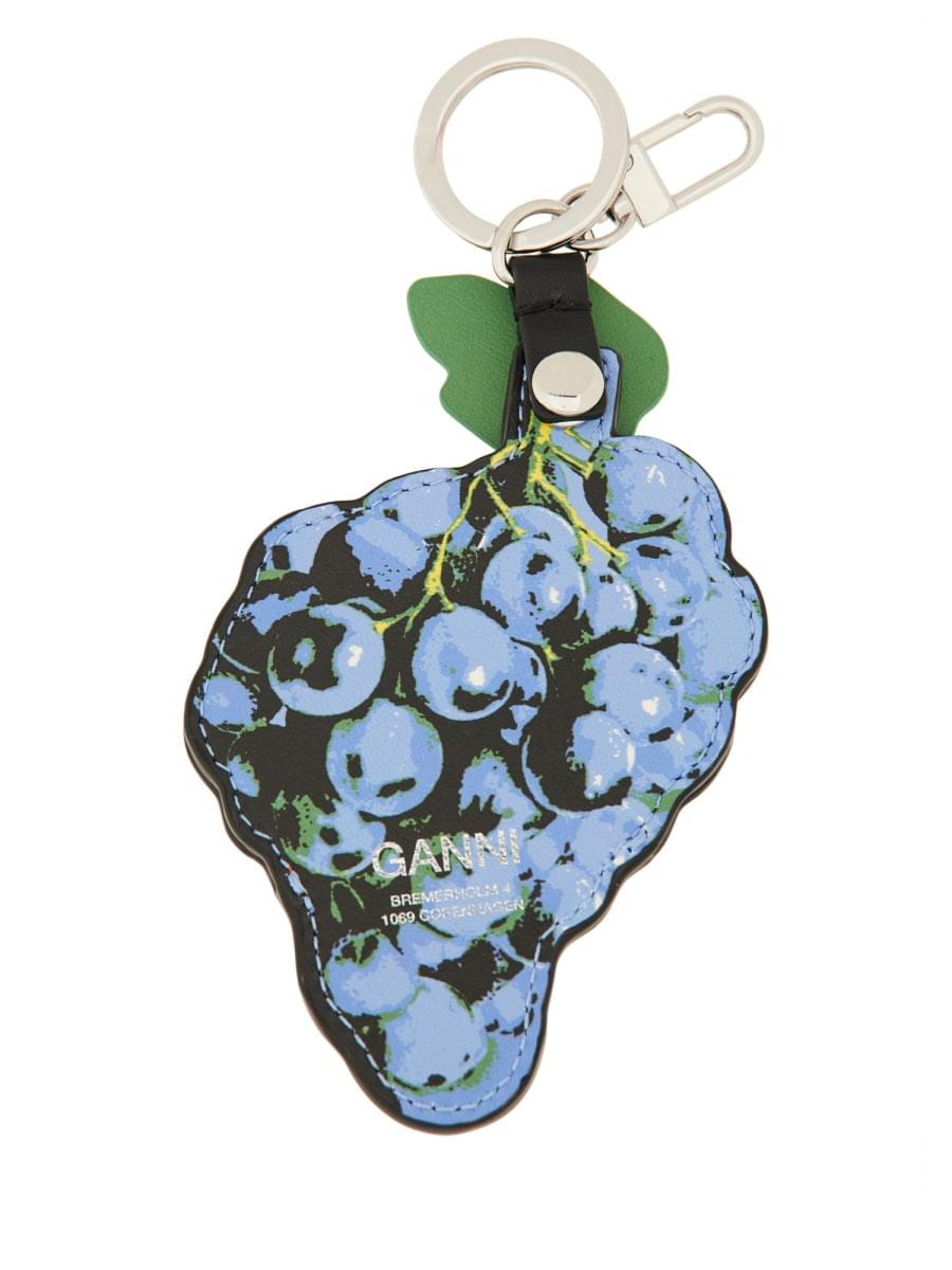 Ganni Women Keychain "Grape" GANNI