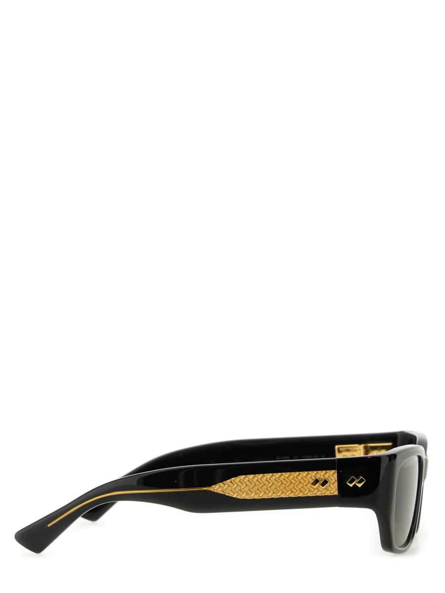 Bottega Veneta Unisex Square "Braided" Sunglasses BOTTEGA VENETA