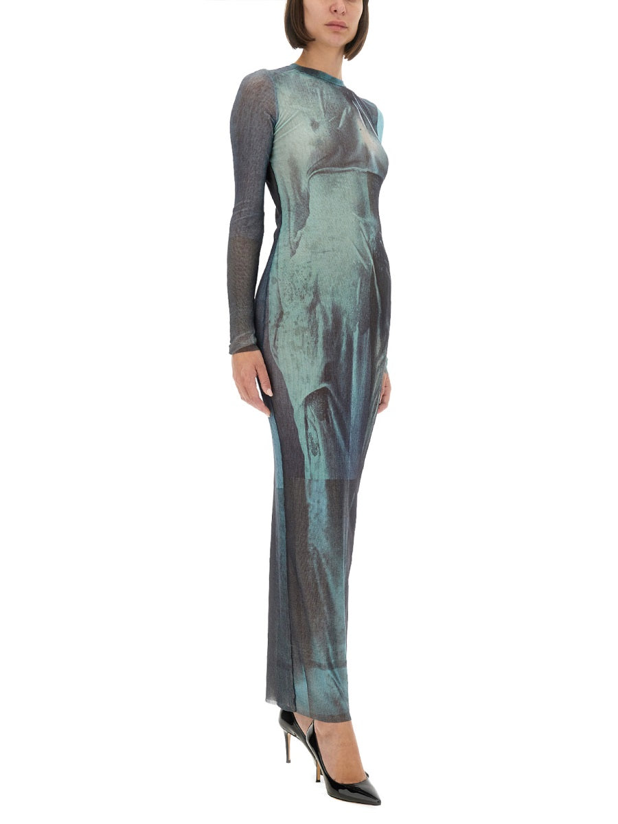 Jean Paul Gaultier Women "Water" Mesh Long Dress JEAN PAUL GAULTIER
