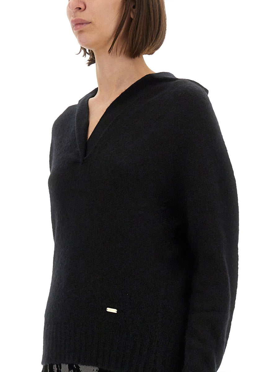 Tom Ford Women Cashmere And Silk Long Sleeve Polo Shirt TOM FORD