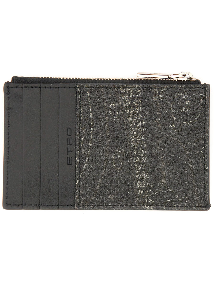Etro Men Card Holder "Arnica" With Pegasus ETRO