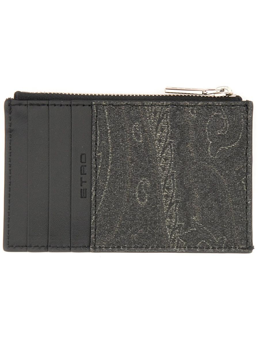 Etro Men Card Holder "Arnica" With Pegasus ETRO