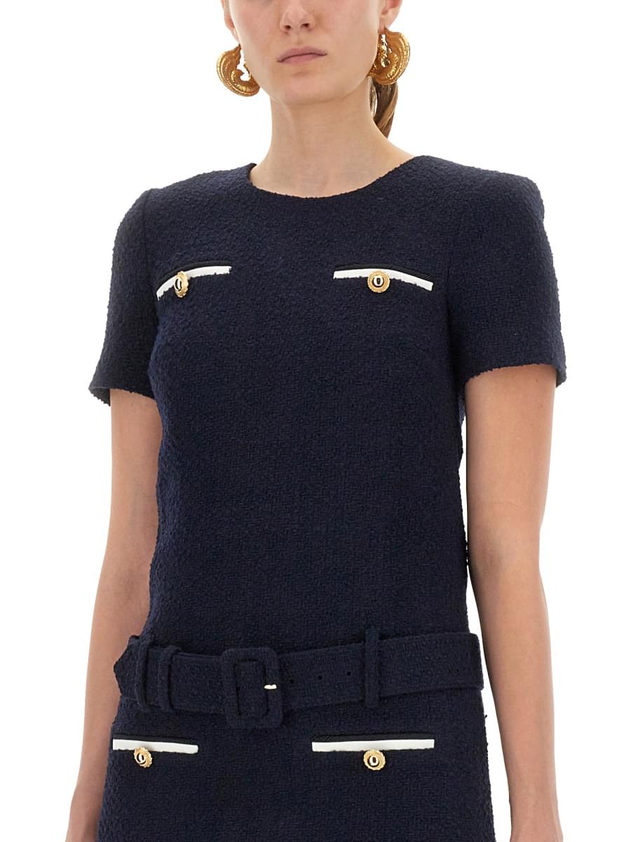 Self-Portrait Women Mini Boucle Dress SELF-PORTRAIT