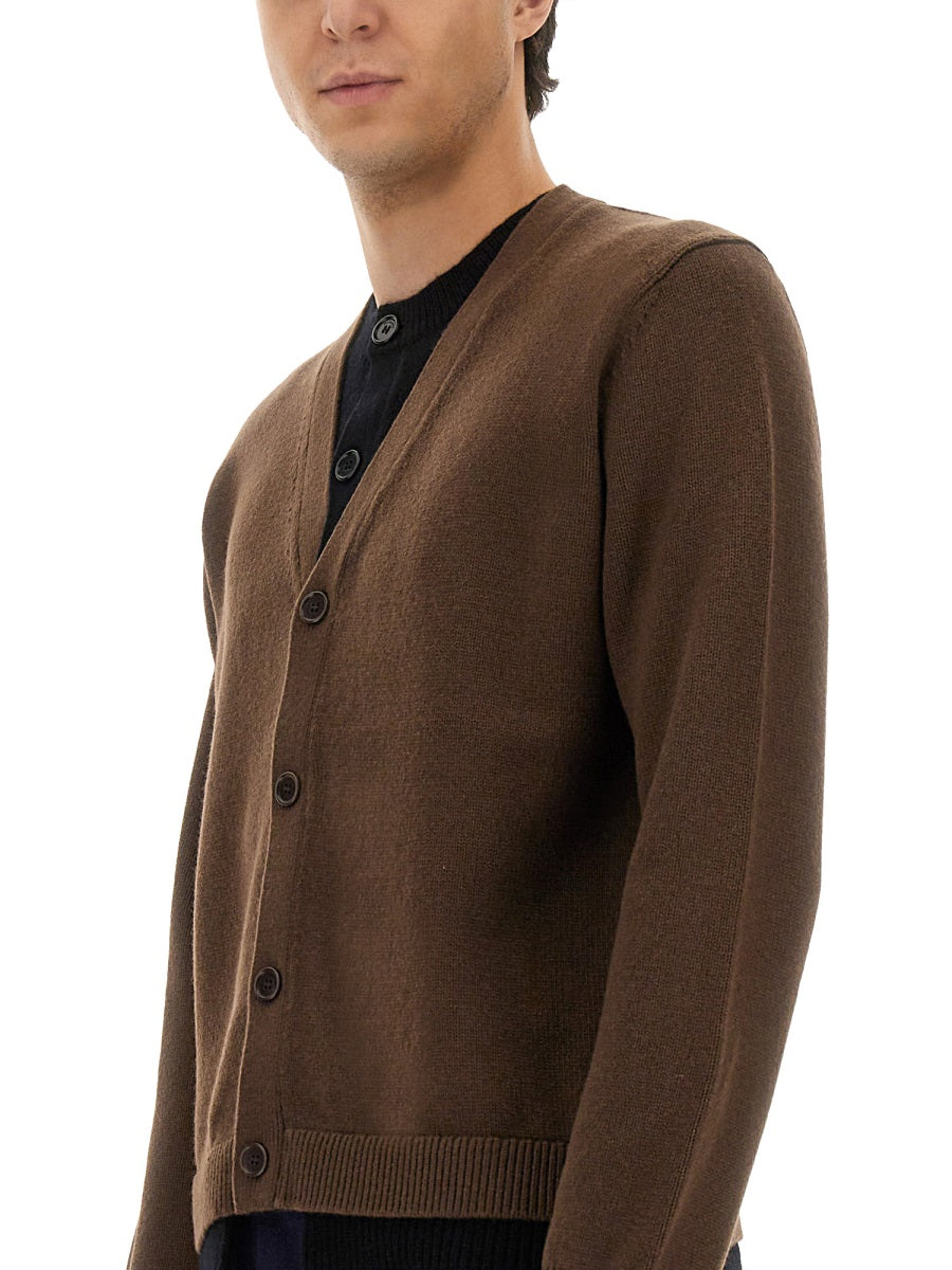 Jw Anderson Men Contrasting Layered Cardigan J.W. ANDERSON