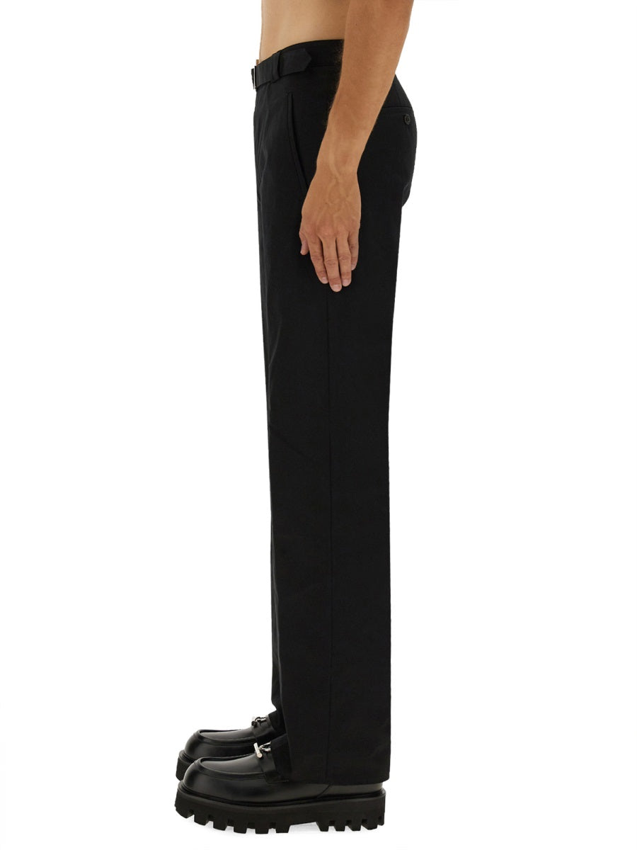 Alexander Mcqueen Men Pants With "T-Bar" Belt ALEXANDER MCQUEEN