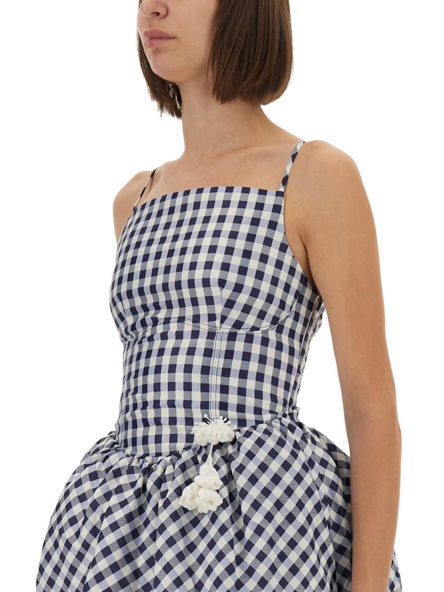 Self-Portrait Women Checkered Taffeta Mini Dress SELF-PORTRAIT