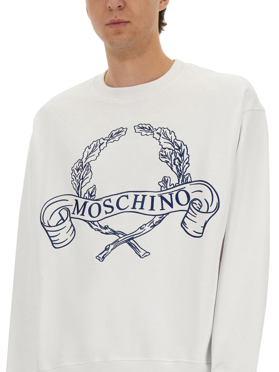 Moschino Men Moschino Men Sweatshirt With Laurel Crown Logo Embroidery MOSCHINO
