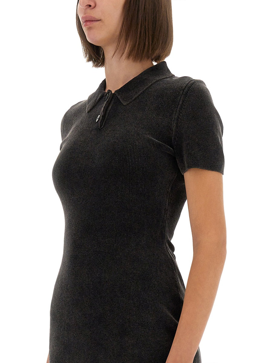 Alexander Wang Women Mini Dress With Polo Collar ALEXANDER WANG