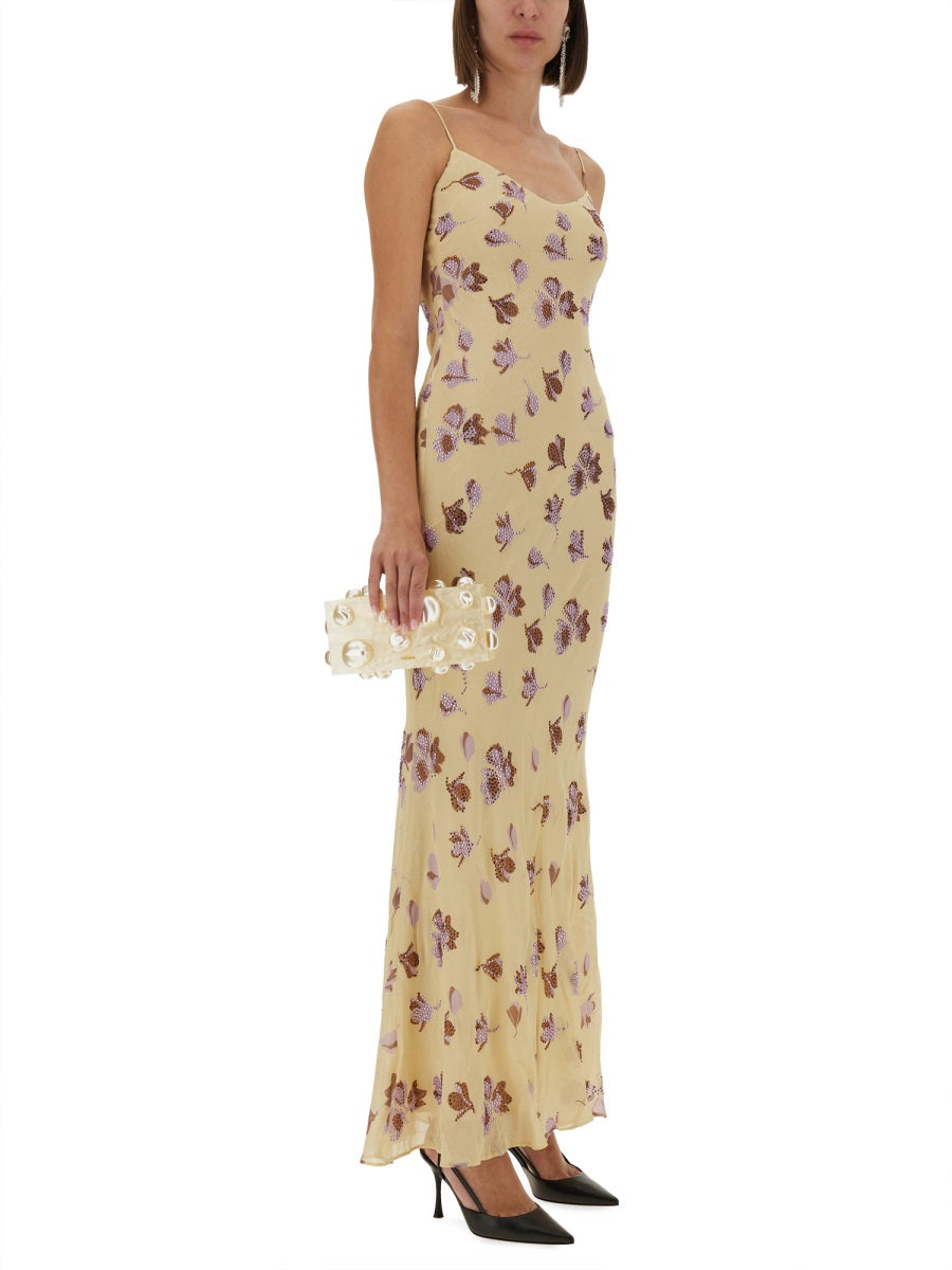 Self-Portrait Women Long Dress With Floral Pattern