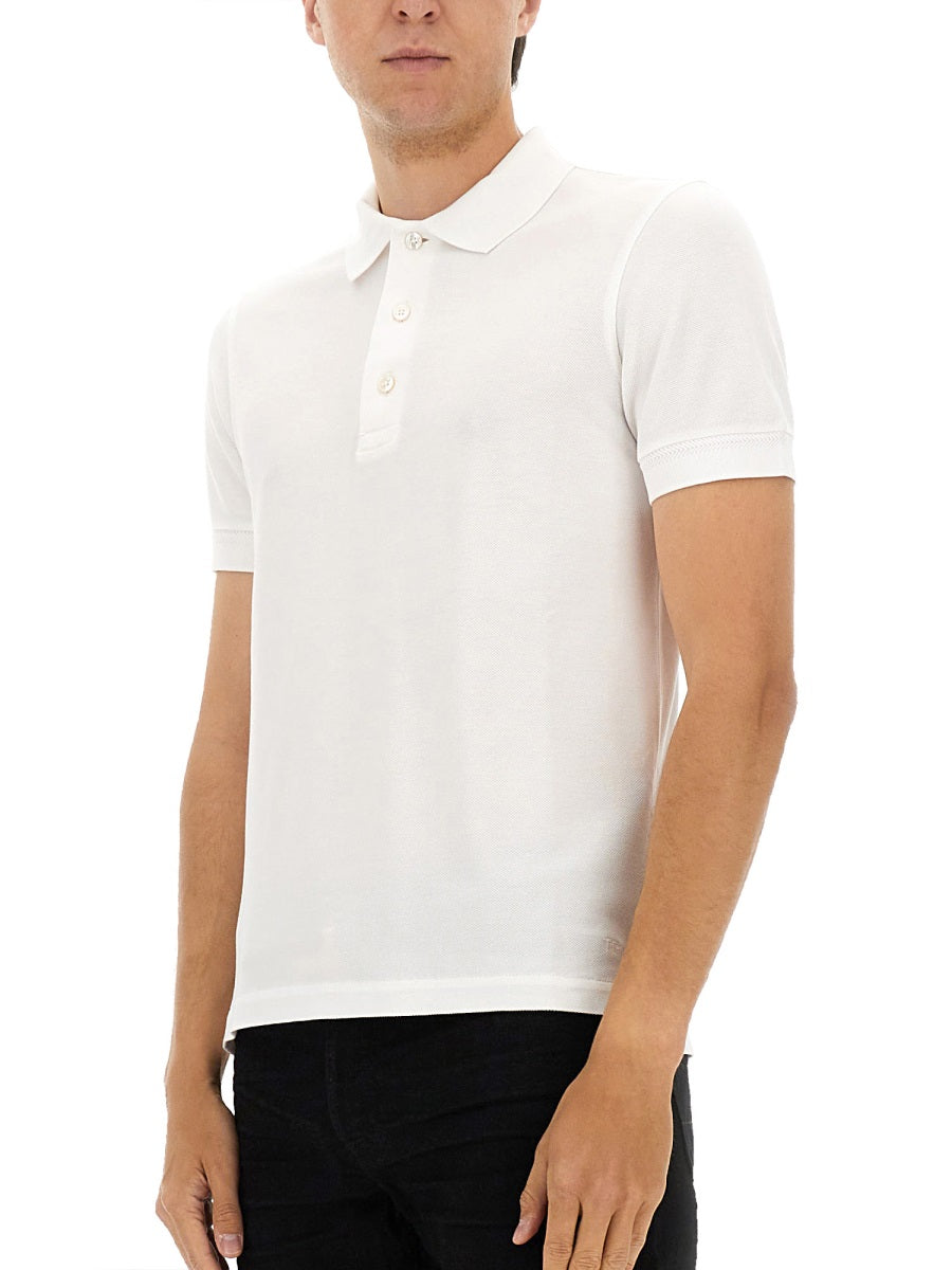 Tom Ford Men Pique Polo. TOM FORD