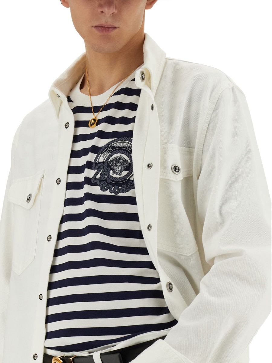 Versace Men Striped T-Shirt VERSACE