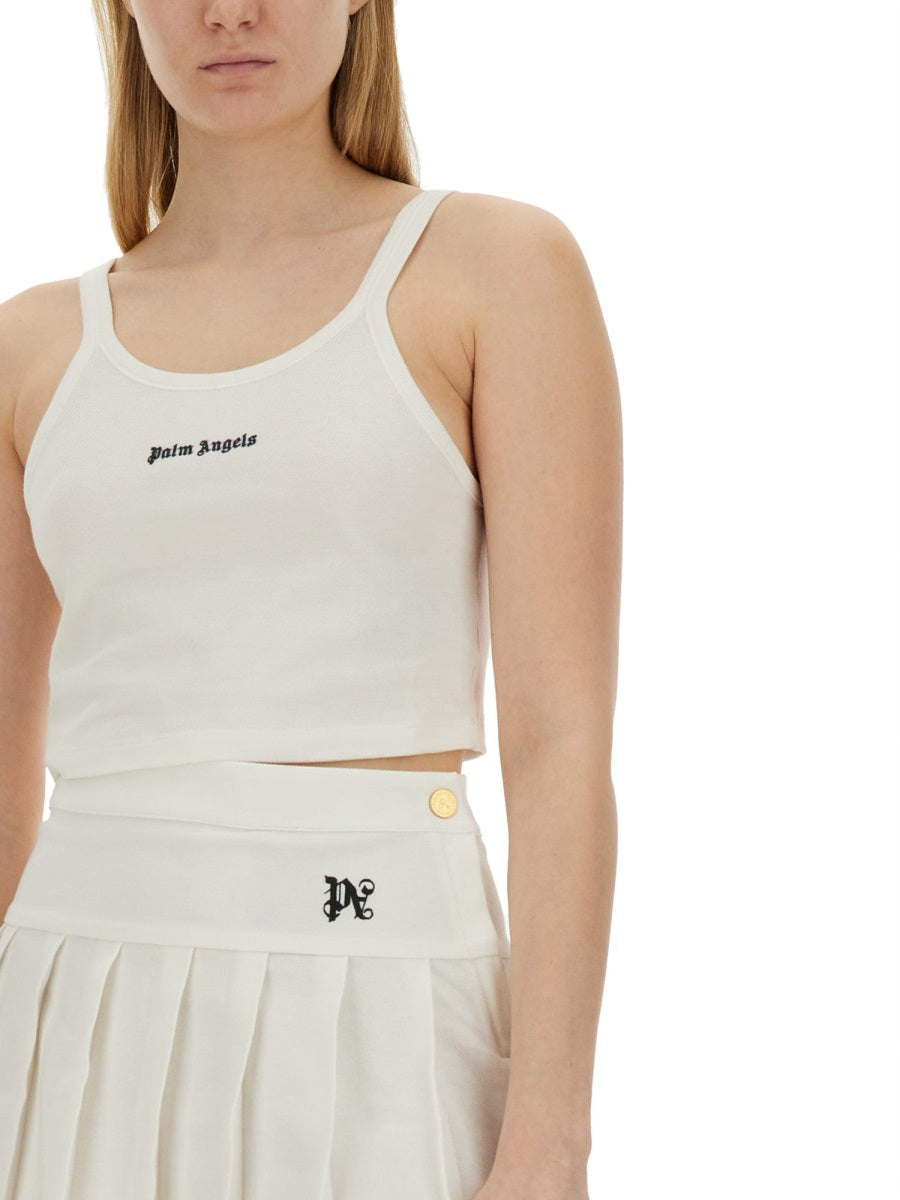 Palm Angels Women Tank Top With Logo PALM ANGELS