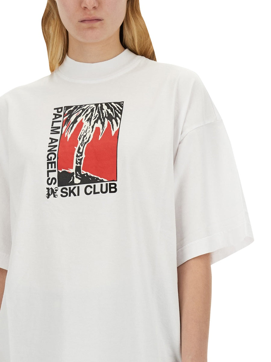Palm Angels Women Palm Ski Club T-Shirt PALM ANGELS