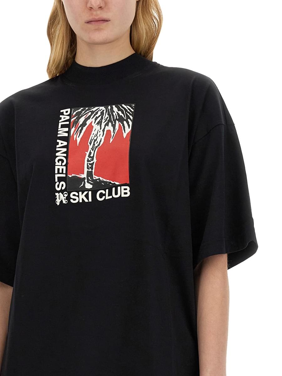 Palm Angels Women Palm Angels Women Palm Soft Fit T-Shirt Ski Club