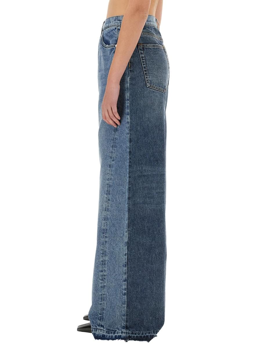 Stella Mccartney Women Wide-Leg Jeans With Contrasting Panels STELLA MCCARTNEY