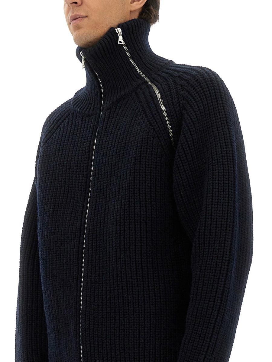 Dries Van Noten Men Zippered Wool Sweater DRIES VAN NOTEN
