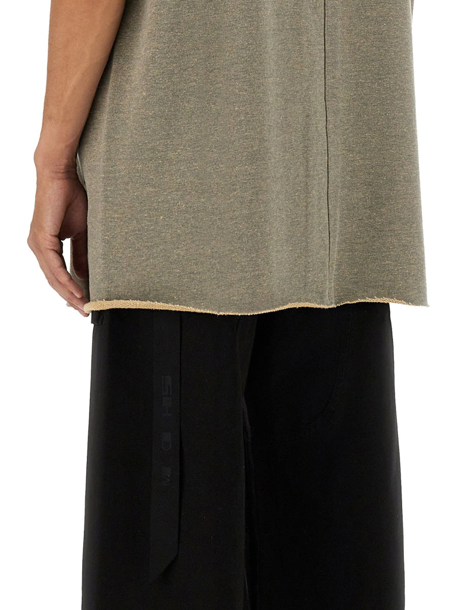 Rick Owens Drkshdw Men "Tarp T" Plush T-Shirt RICK OWENS