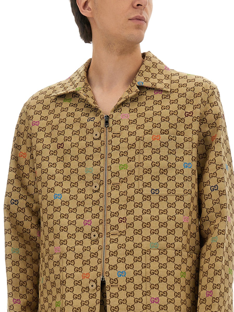 Gucci Men Fabric Jacket Gg GUCCI