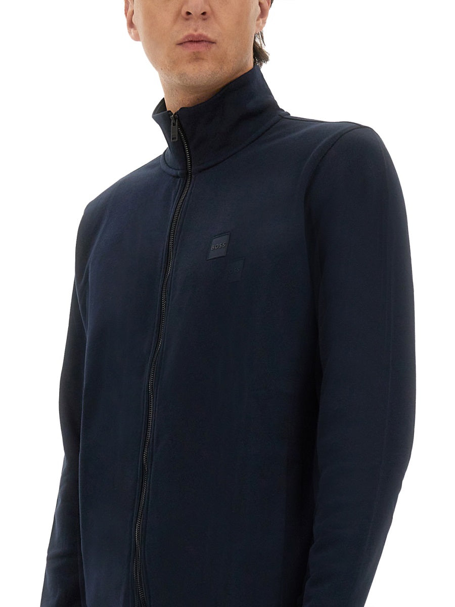 Boss Men Zip Sweatshirt. BOSS