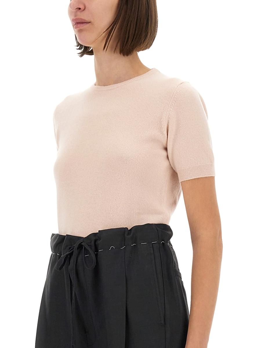 Maison Margiela Women Wool Crew Neck T-Shirt MAISON MARGIELA