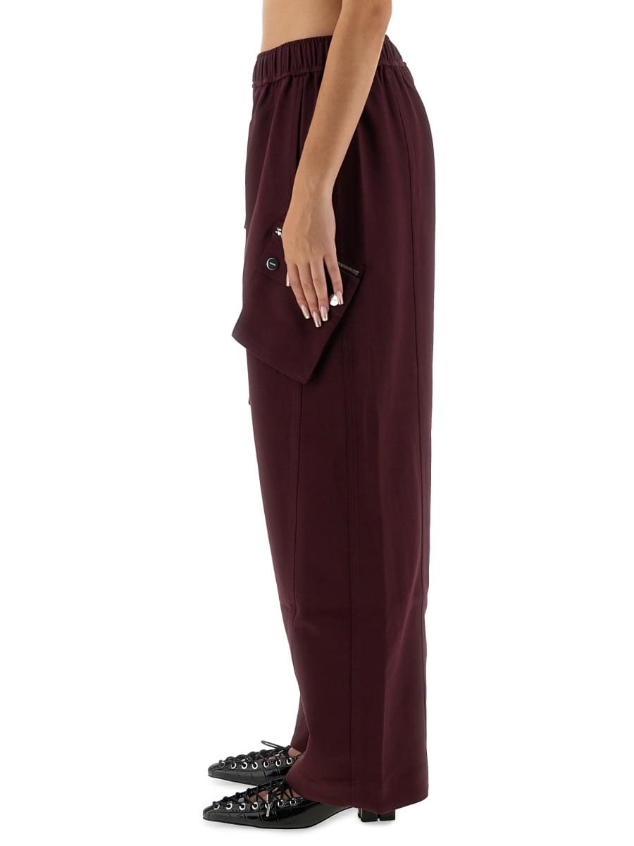 Ganni Women Twill Pants GANNI