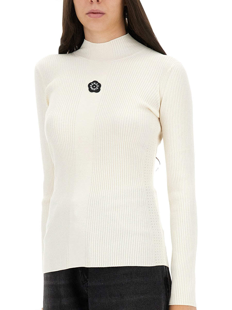 Kenzo Women Jersey With Embroidery "Boke Flower 2.0" KENZO