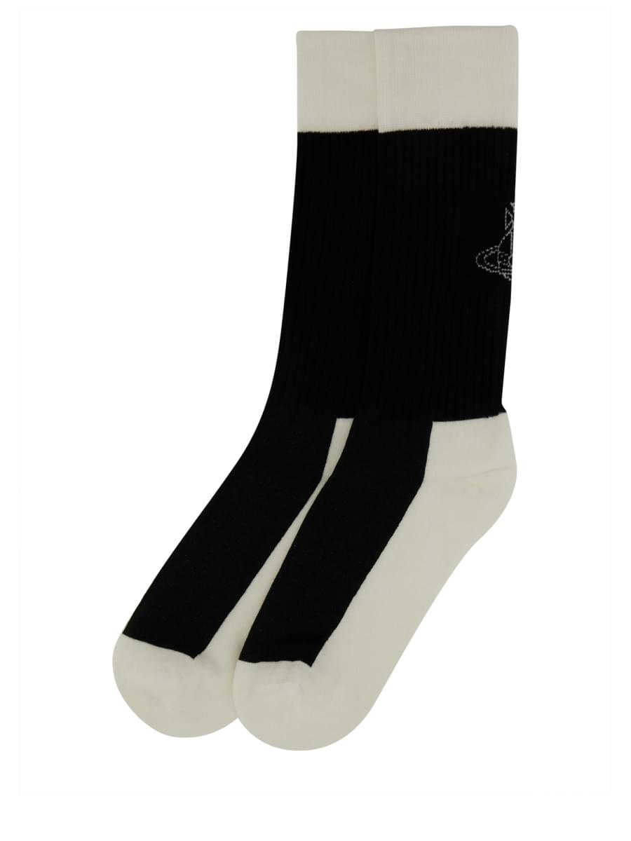 Vivienne Westwood Women Socks With Logo VIVIENNE WESTWOOD