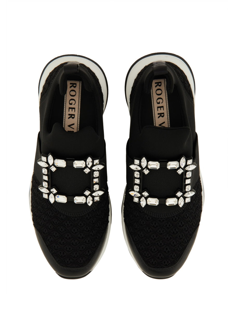 Roger Vivier Women "Viv' Run" Fabric Sneaker ROGER VIVIER