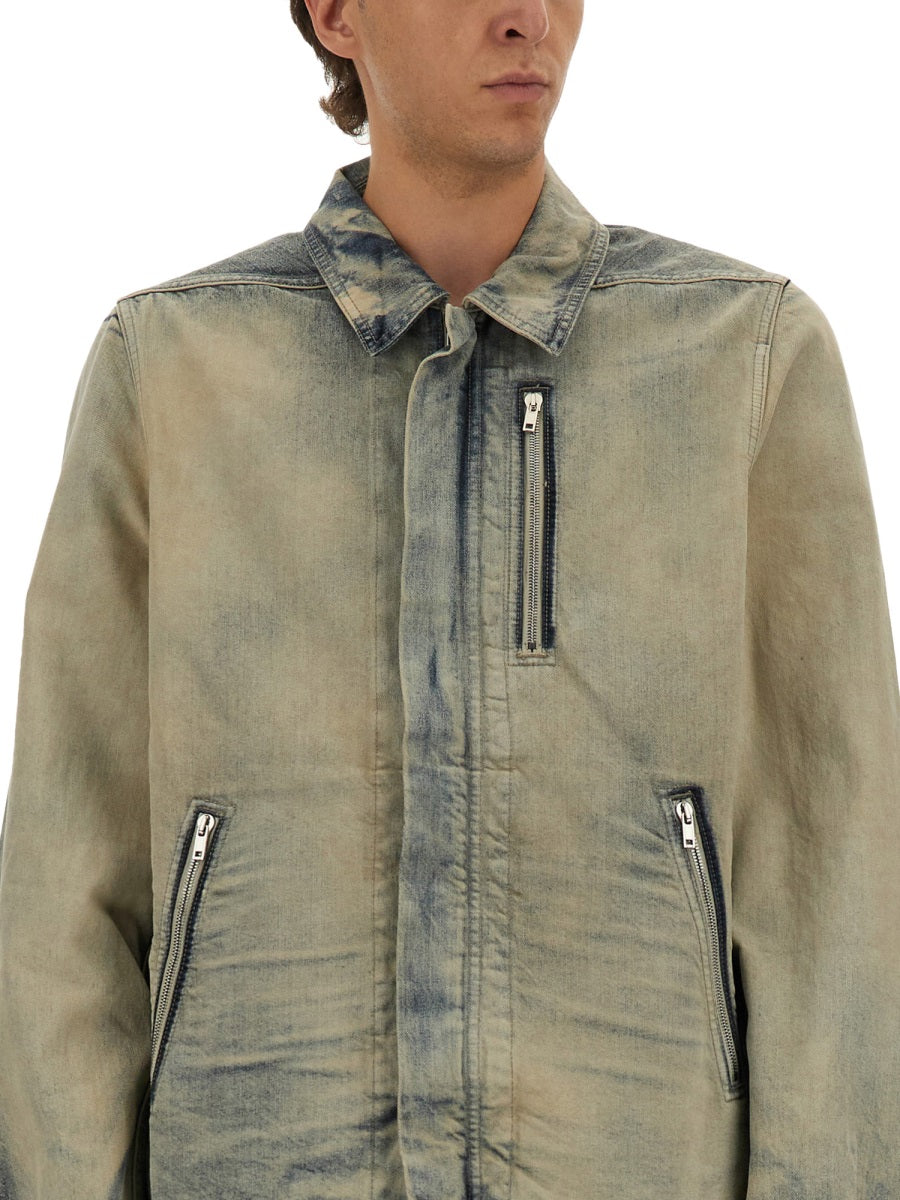 Rick Owens Drkshdw Men Jacket With Concealed Zipper RICK OWENS