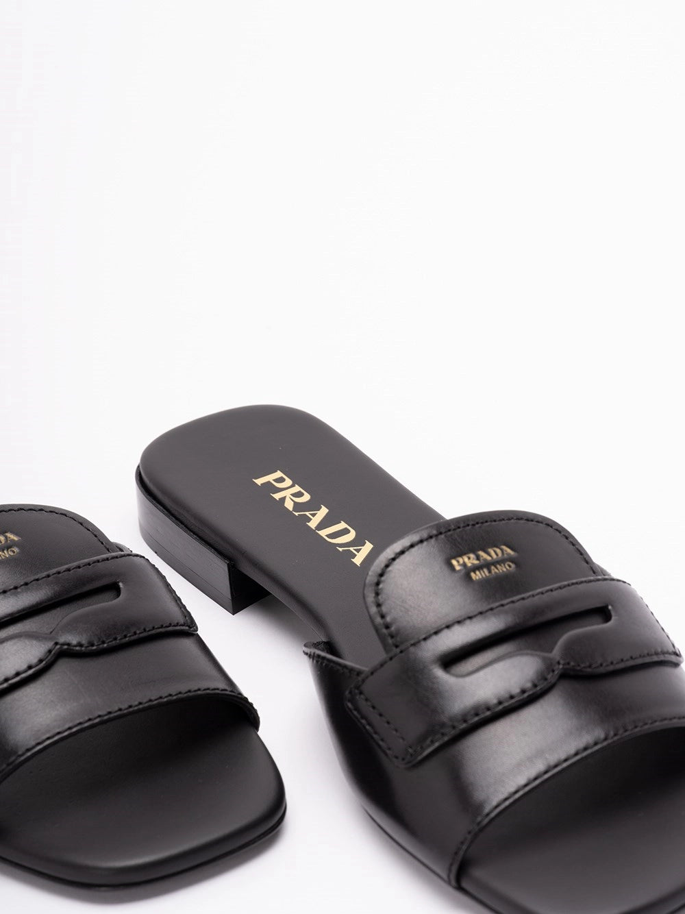 Prada Women Leather Slides PRADA
