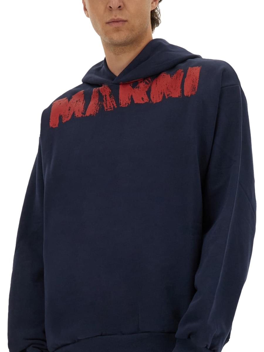 Marni Men Sweatshirt With Maxi Logo Print MARNI